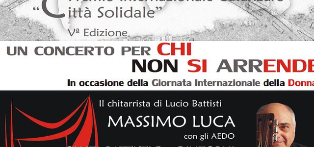 Si avvicina la quinta edizione del Premio Internazionale Città Solidale