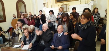 Gli ospiti dello spazio Al.Pa.De. alla messa di Ognissanti