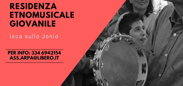 Aperte le iscrizioni alla prima Residenza Etnomusicale Giovanile
