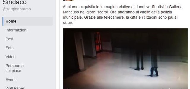 Abramo: Abbiamo acquisito le immagini relative ai danni verificatisi in Galleria Mancuso (VIDEO)