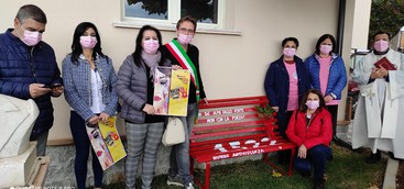UNA PANCHINA ROSSA CONTRO LA VIOLENZA SULLE DONNE, L'INIZIATIVA DELL'AVIS DI ZAGARISE