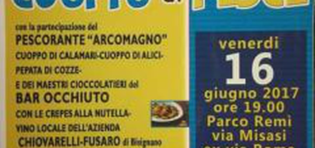 Venerdì 16 giugno, al Parco Remi la I sagra del cuoppo di pesce