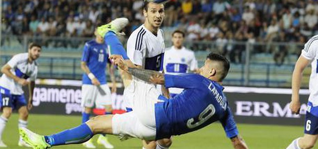 Italia-San Marino 8-0, tripletta Lapadula, gol Gian Marco Ferrari, Petagna, Caldara e Politano