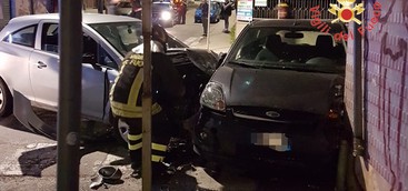 Catanzaro- Incidente nella notte nel quartiere Lido (FOTO)