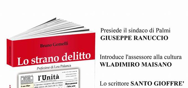"Lo strano delitto" di Bruno Gemelli a Palmi