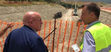Oliverio verifica lavori nel cantiere della metropolitana di Catanzaro