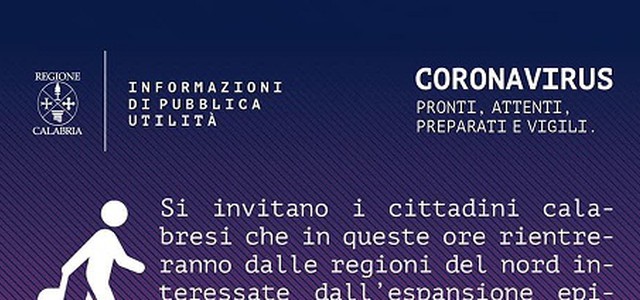 Coronavirus, una catanzarese rientra da Milano e chiede assistenza ma nessuno risponde.