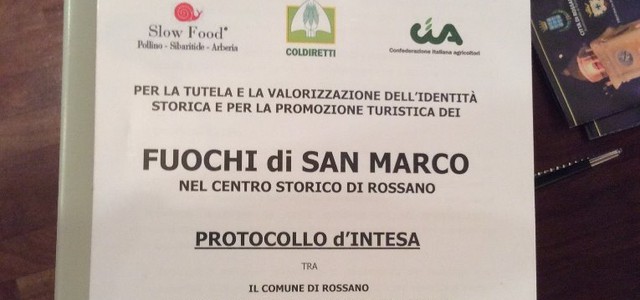 Fuochi S. Marco, intesa con Slow Food, Coldiretti e Cia