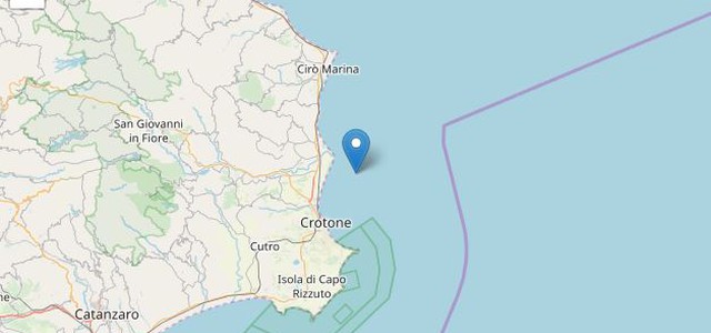Lieve scossa di terremoto sulla Costa Ionica Calabrese