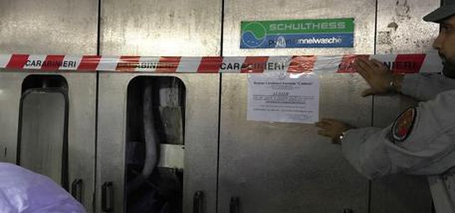 Sequestrate due lavatrici industriali