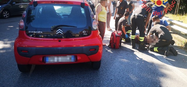 Catanzaro, in zona per intervento su bombola i VVF soccorrono un ragazzo dopo incidente