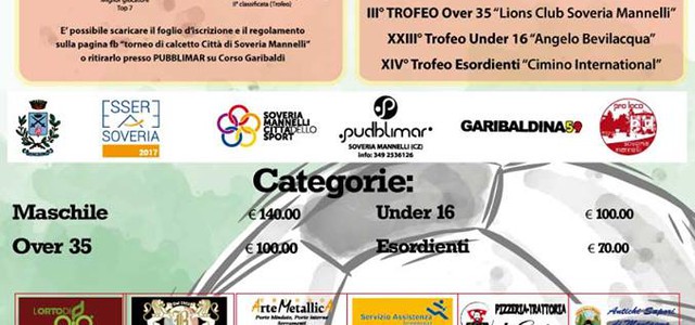 AL VIA IL XXIX TORNEO DI CALCETTO A SOVERIA MANNELLI. LA PRO LOCO ISTITUISCE IL “I TROFEO DISCIPLINA