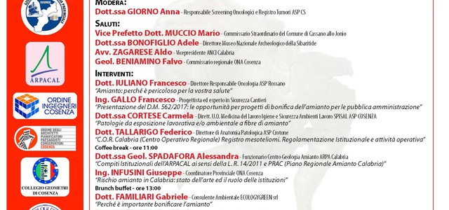 “Contaminazione ambientale da amianto”