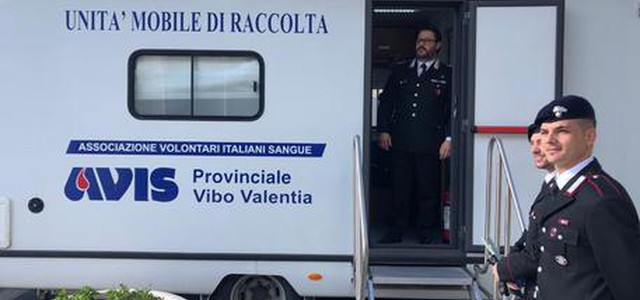 A Vibo carabinieri donano il sangue