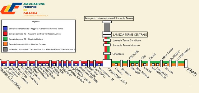 Dallo Jonio a Lamezia Terme Centrale senza cambiare treno:  la proposta dell'Associazione Ferrovie in Calabria
