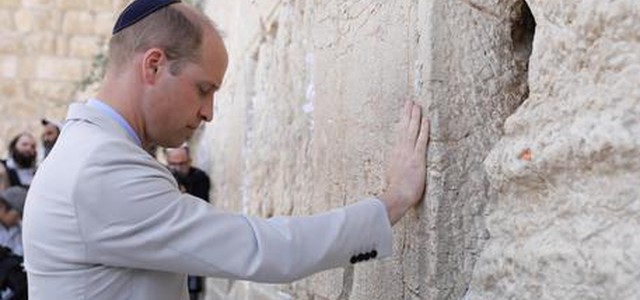 William visita i luoghi santi di Gerusalemme