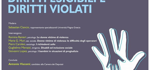 Un incontro al Comune sui diritti esigibili e sui diritti violati