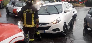 Maltempo a Catanzaro, interventi dei vigili del fuoco