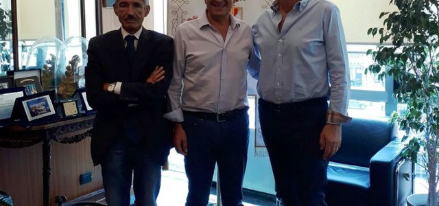 Bruno incontra il presidente del Catanzaro calcio Floriano Noto: "massima collaborazione"