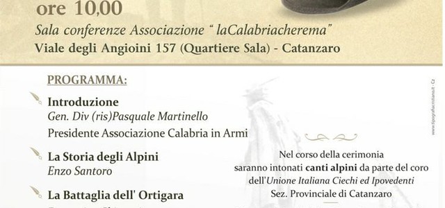Gli alpini calabresi alla Prima Guerra Mondiale, #laCalabriacherema ripercorre la storia