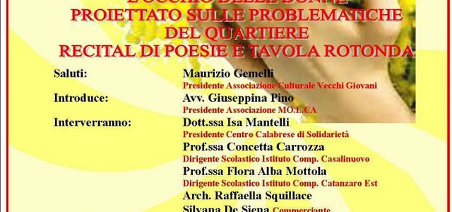 La forza delle donne: sabato 4 marzo alle ore 17.30 nel quartiere Corvo 