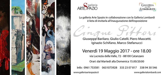 Cinque pittori in mostra a Catanzaro