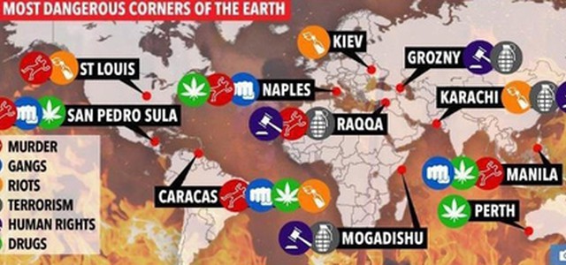 Classifica Sun, Napoli fra 10 città più pericolose al mondo