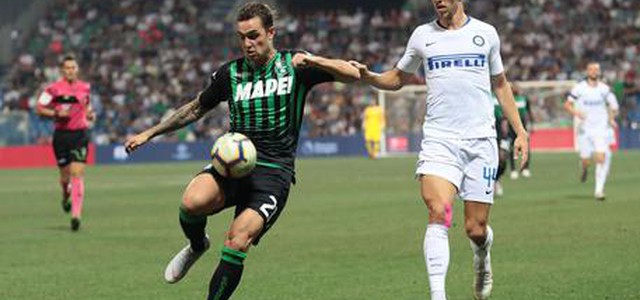 Serie A: il Sassuolo batte l'Inter 1-0, decide Berardi su rigore