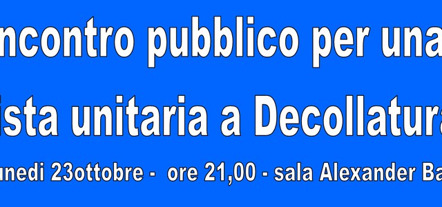 Mario Perri e Gigi De Grazia insistono per la lista unica e invitano partiti e movimenti politici