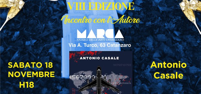 “LIBRI & BOLLICINE”, A CATANZARO DOMANI LA PRESENTAZIONE DI “MASSIMA COPERTURA” IL LIBRO DI ANTONIO CASALE