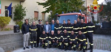 Avvio del distaccamento volontario dei vigili del fuoco a Taverna