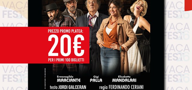 Enzo Iacchetto e Carlotta Proietti al Teatro Grandinetti. Il Vacantiandu Fest porta in scena la grande commedia con “Buongiorno Ministro!”