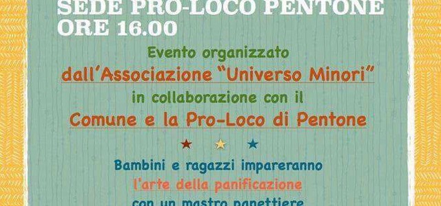 Lunedì a Pentone il "Pomeriggio del Pane" per i ragazzi 