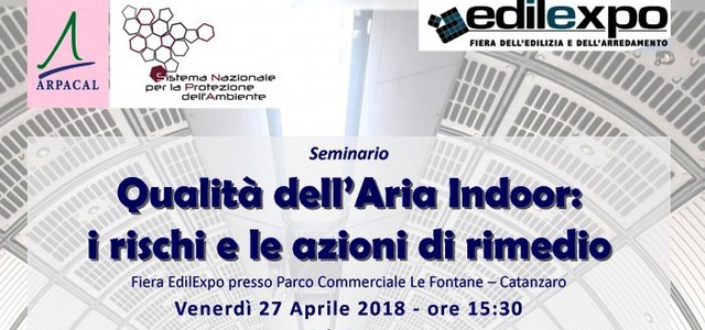 Seminario Arpacal alla Fiera EdilExpo sulla qualità dell'aria indoor