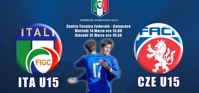 Nazionale Under 15: a Catanzaro doppia amichevole con la Repubblica Ceca