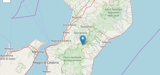Terremoto di magnitudo 2.6 nel Reggino