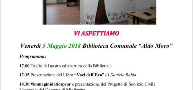 Riapertura della Biblioteca Comunale A. Moro a Miglierina