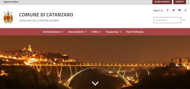 On line il nuovo sito del Comune di Catanzaro