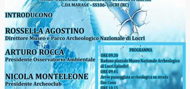 Giornata mondiale dell’acqua al Museo e Parco Archeologico Nazionale di Locri