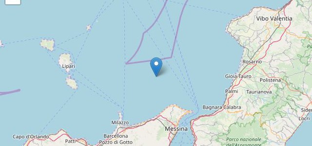 Terremoto al largo della costa tirrenica avvertito anche in Calabria