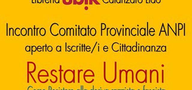 Anpi: cultura e conoscenza per contrastare la deriva razzista