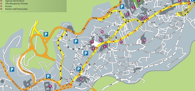 Viabilità nel centro storico - la mappa aggiornata