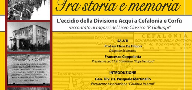 Al liceo Galluppi la conferenza "Tra storia e memoria"