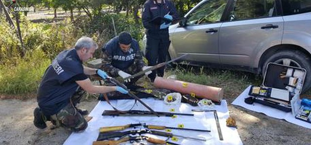 Sequestrate armi e coltivazione canapa