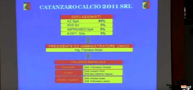 Catanzaro Calcio, nomi e ruoli della nuova organizzazione societaria
