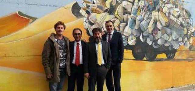 Anas: Presentata l’opera street art ‘Meridianam’ a Catanzaro