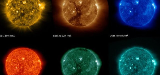 Il Sole a colori nelle prime foto del satellite Geos 16