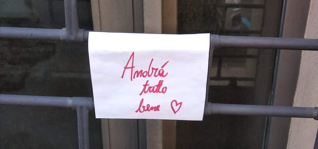 Fotonotizia: "Andrà tutto bene" a Catanzaro