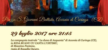 Curinga - Prima Rassegna Teatrale De " La Duna di Acquania"