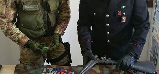 Fucile e munizioni trovati nella locride